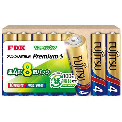 ＦＤＫ　富士通　アルカリ乾電池　プレミアムＳ　サスティナパック　単４形　ＬＲ０３ＰＳ（８ＳＰ）　１パ...