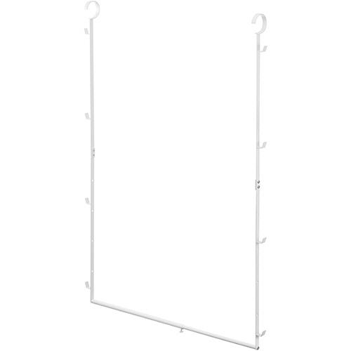 山崎実業　伸縮収納力アップ２段ハンガー　スマート　ホワイト　（お取寄せ品）