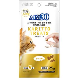 マルカン　サンライズ　ＡＩＭ３０　カリッとトリーツ　チーズ味　２５ｇ（５ｇ×５袋）　１パック （お取寄せ品）｜tanomail