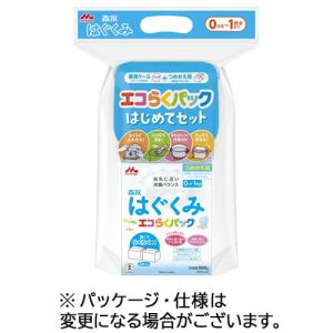 森永乳業　乳児用ミルク　はぐくみ　エコらくパック　はじめてセット　４００ｇ／袋　１パック（２袋）｜tanomail