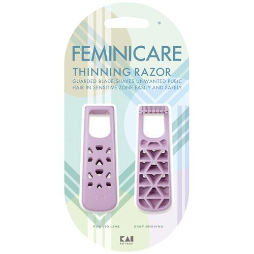 貝印　ＦＥＭＩＮＩＣＡＲＥ　ＶＩＯ用　すきカミソリ　ＧＡ０１０１　１パック（２本）