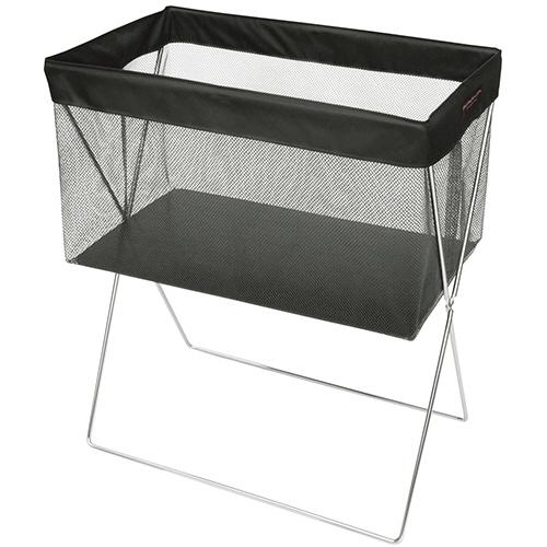 サキ　サイドワゴン　浅型　メッシュ　Ｌ　ブラック　Ｒ−３３６ＢＫ　１個 （お取寄せ品）