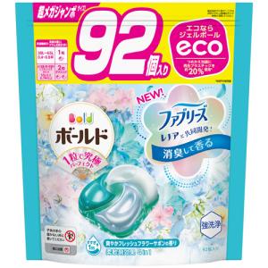 Ｐ＆Ｇ　ボールド　ジェルボール　４Ｄ　爽やかフレッシュフラワーサボンの香り　つめかえ用　超メガジャンボサイズ　１パック（９２個）｜tanomail