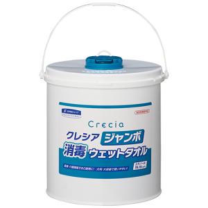 日本製紙クレシア　クレシア　ジャンボ消毒ウェットタオル　本体　１個（２５０枚）｜tanomail