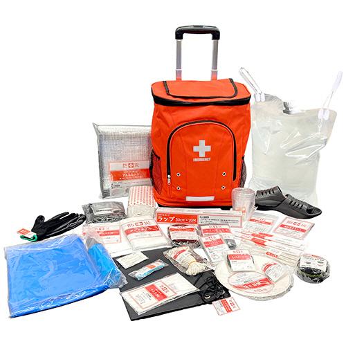 ＹＡＭＡＺＥＮ　リュック＆キャリー型防災バッグ３０　ＹＫＢ−３０Ｒ　１セット