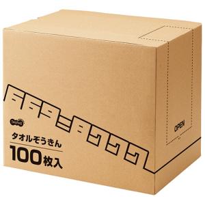 TANOSEE　タオルぞうきん　１箱（１００枚）｜tanomail