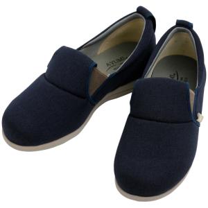 徳武産業 あゆみ ゆったり簡単スリップオン5E ネイビー LL 両足 7053 1足