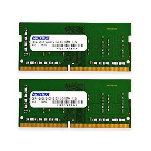 アドテック　ＤＤＲ４　３２００ＭＨｚ　２６０Ｐｉｎ　ＳＯ−ＤＩＭＭ　３２ＧＢ×２枚組　ＡＤＳ３２００...