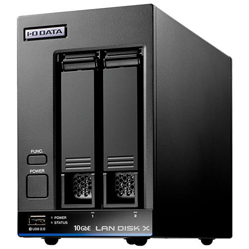 アイオーデータ　ＬＡＮ　ＤＩＳＫ　１０ＧｂＥ＆マルチギガビット　Ｌｉｎｕｘ　法人２ドライブＮＡＳ（５...
