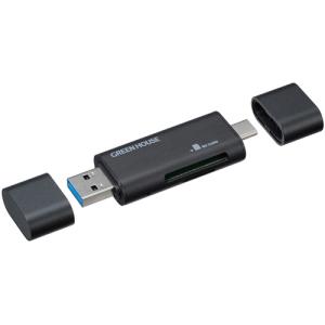 グリーンハウス　ＵＳＢ３．０マルチ接続カードリーダー　ＧＨ−ＣＲＡＣＡ−ＢＫ｜tanomail