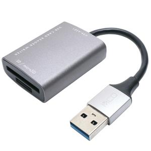 ナカバヤシ　ミヨシ　ＳＤ／ｍｉｃｒｏＳＤカードリーダ・ライタ　ＵＳＢ−Ａ（ＵＳＢ３．２Ｇｅｎ１対応）　ダークシルバー　ＵＳＲ−ＡＳＤ１／ＤＳ｜tanomail