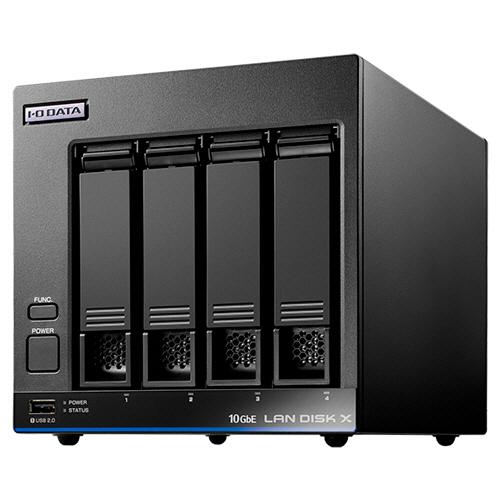 ＬＡＮ　ＤＩＳＫ　１０ＧｂＥ＆マルチギガビット　Ｌｉｎｕｘ　法人４ドライブＮＡＳ（５年保証）　８ＴＢ...