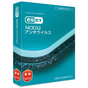 ＥＳＥＴ　ＮＯＤ３２アンチウイルス　更新１ＰＣ　１本 （お取寄せ品）｜tanomail