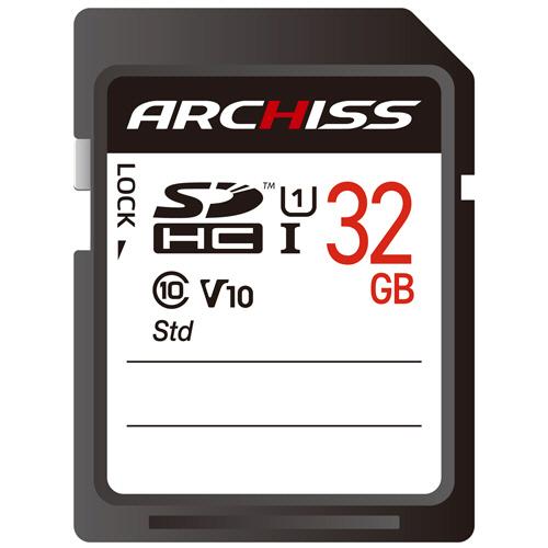 アーキス　ＳＤＨＣカード　ＵＨＳ−１　ＣＬＡＳＳ１０　紙パッケージ　３２ＧＢ　ＡＳ−０３２ＧＳＤ−Ｓ...