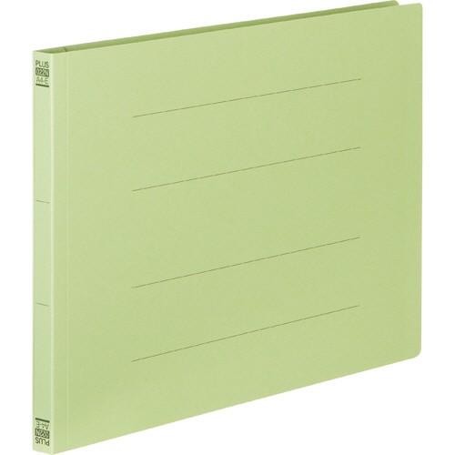 プラス　フラットファイル　樹脂とじ具　Ａ４ヨコ　１５０枚収容　背幅１８ｍｍ　グリーン　Ｎｏ．０２２Ｎ...