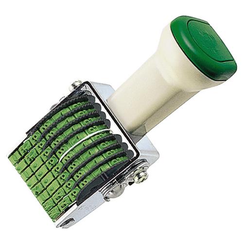 回転印　欧文数字　５号８連　明朝体　ＩＳ−５−８　１セット（１２個）（お取寄せ品)