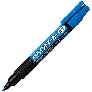 ぺんてる　油性ペン　ペイントマーカー　細字　青　ＭＳＰ２０−Ｃ　１セット（１０本） （お取寄せ品）｜tanomail