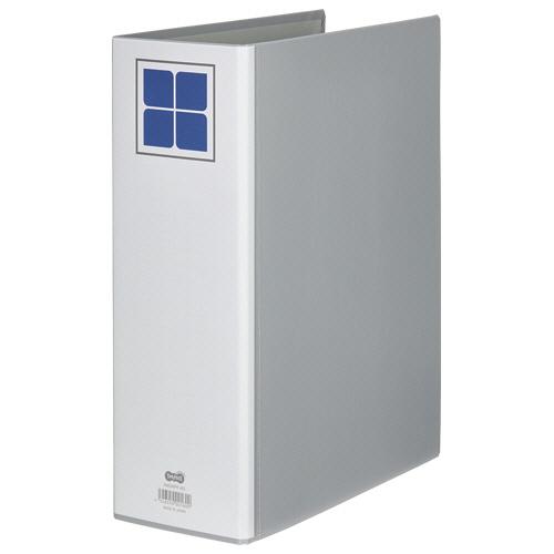 ＴＡＮＯＳＥＥ　両開きパイプ式ファイルＥ　Ａ４タテ　８００枚収容　８０ｍｍとじ　背幅１０６ｍｍ　グレ...