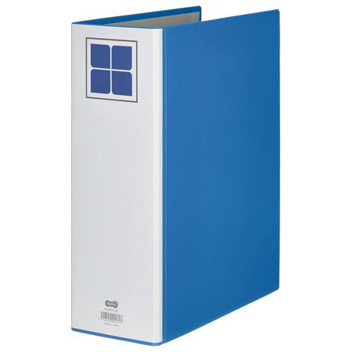 ＴＡＮＯＳＥＥ　両開きパイプ式ファイルＥ　Ａ４タテ　８００枚収容　８０ｍｍとじ　背幅１０６ｍｍ　青　...