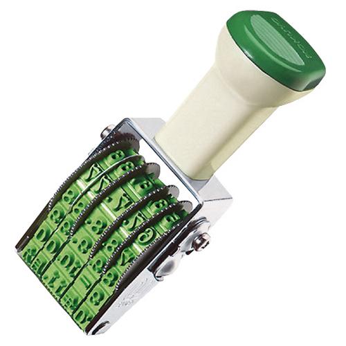 回転印　欧文日付　４号５連　明朝体　ＩＳ−Ｄ４Ｎ　１セット（１２個）（お取寄せ品)