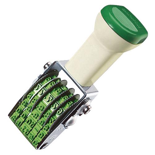 回転印　欧文日付　５号５連　明朝体　ＩＳ−Ｄ５　１セット（１２個）（お取寄せ品)