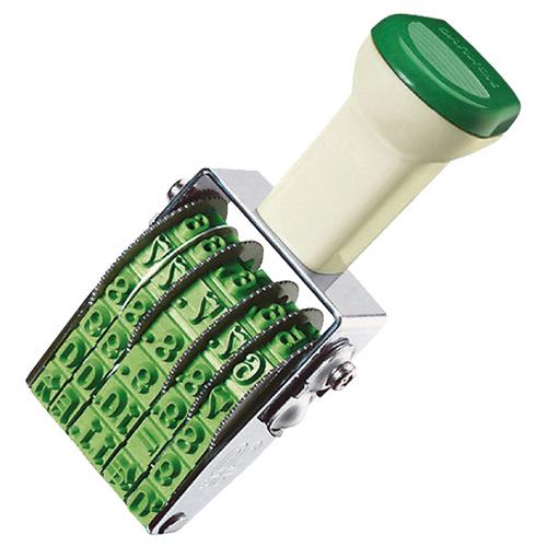 回転印　欧文日付　３号５連　明朝体　ＩＳ−Ｄ３Ｎ　１セット（１２個）（お取寄せ品)