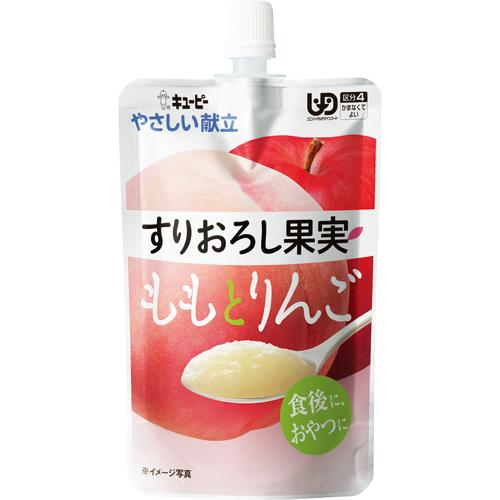 キユーピー　やさしい献立　すりおろし果実　ももとりんご　１００ｇ　Ｙ４−１２　１セット（３２パック）