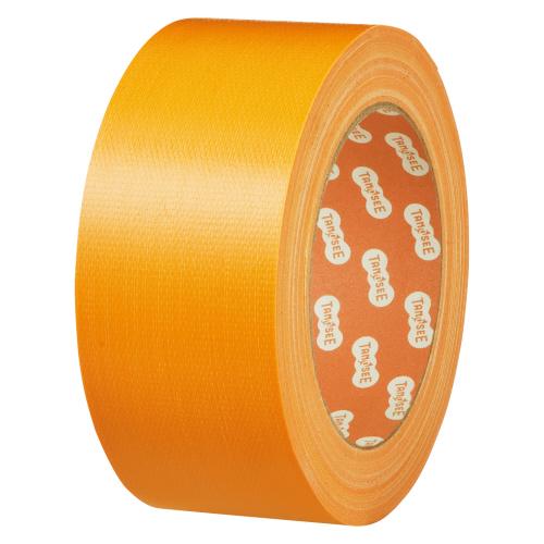 TANOSEE　布テープ（カラー）　５０ｍｍ×２５ｍ　黄　１セット（３０巻）