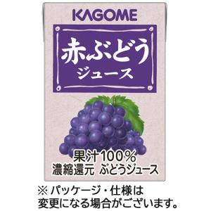 カゴメ　赤ぶどうジュース　業務用　１００ｍｌ　紙パック　１ケース（３６本）｜tanomail