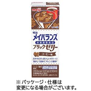 明治　メイバランスブリックゼリー　コーヒー味　２２０ｇ　１セット（２４本）（お取寄せ品)
