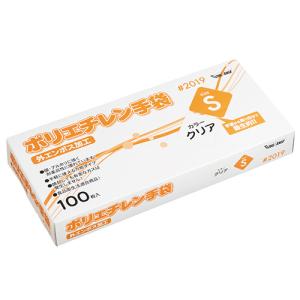 川西工業　ポリエチレン手袋　＃２０１９　外エンボス　クリア　Ｓ　１セット（１０００枚：１００枚×１０箱）｜tanomail