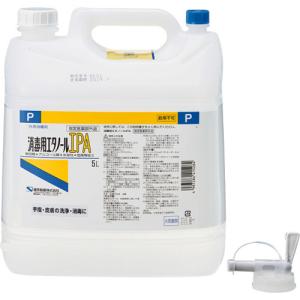 健栄製薬　消毒用エタノールＩＰＡ　業務用　５Ｌ／本　１セット（２本）　（お取寄せ品）｜ぱーそなるたのめーる