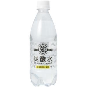 友桝飲料　強炭酸水　５００ｍｌ　ペットボトル　１ケース（２４本）｜tanomail