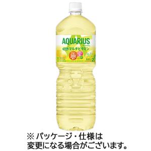 コカ・コーラ　アクエリアス　１日分のマルチビタミン　２Ｌ　ペットボトル　１セット（１２本：６本×２ケース）｜ぱーそなるたのめーる