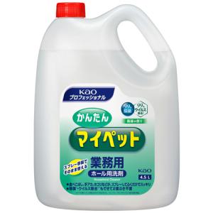 花王　かんたんマイペット　業務用　４．５Ｌ　１セット（４本）｜tanomail