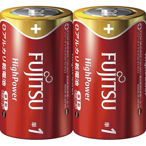 ＦＤＫ　富士通　アルカリ乾電池　ハイパワータイプ　単１形　ＬＲ２０ＦＨ（２Ｓ）　１セット（１０本：２...