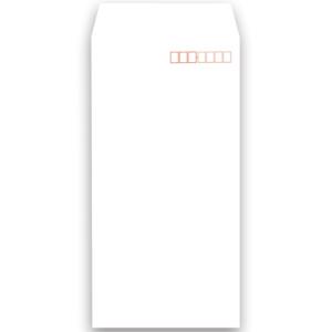 キングコーポレーション ソフトカラー封筒 長3 80g／m2 〒枠あり ホワイト N3S80W 1パック