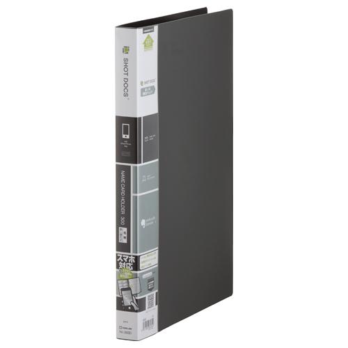 ＳＨＯＴ　ＤＯＣＳ　名刺ホルダー　差替え式　Ａ４タテ　２列５段　３００ポケット　黒　３６ＳＤ−ＢＫ　...