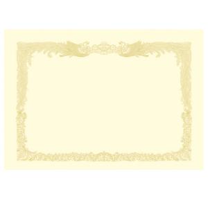 ササガワ　タカ印　ＯＡ賞状用紙　厚口　クリーム　Ｂ４　タテ書用　１０−１２７７　１パック（１０枚）