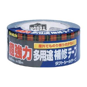 ３Ｍ　スコッチ　超強力多用途補修テープ　４８ｍｍ×１８ｍ　ダークグレー　ＤＵＣＴ−ＮＲ１８　１巻　（メーカー直送品）