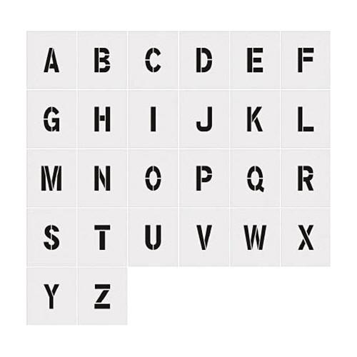 アイマーク　ステンシル　Ａ−Ｚ　文字サイズ１５０×９５ｍｍ　ＡＳＴ−ＳＥＴＡ１５０９５　１セット（各...