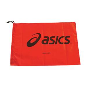 アシックス　シューバッグ（Ｍ）　レッド（２８×４０ｃｍ）　ＴＺＳ９８６.２３−Ｆ　１枚　（メーカー直送品）