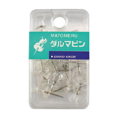 サンケーキコム　ダルマピン　透明　ＭＰＤＲ−０１Ｔ　１箱（１８個）　（直送）