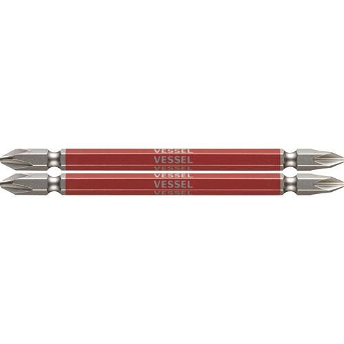 ベッセル　剛彩ビット　（両頭）　＋２×１１０ｍｍ　ＧＳ１４２１１０　１パック（２本）（直送）
