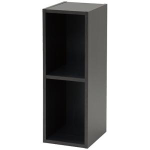 ＹＡＭＡＺＥＮ　カラーボックス　Ａ４ブラザーズ　２段　幅２５０×奥行２９０×高さ７３５ｍｍ　ダークブラウン　ＣＡＢＲ−７５２５（ＤＢＲ）