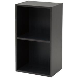 ＹＡＭＡＺＥＮ　カラーボックス　Ａ４ブラザーズ　２段　幅４００×奥行２９０×高さ７３５ｍｍ　ダークブラウン　ＣＡＢＲ−７５４０（ＤＢＲ）　１台