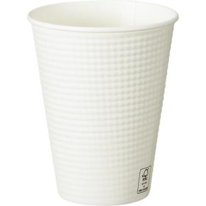 サンナップ エンボスカップ ホワイト 340ml 1パック