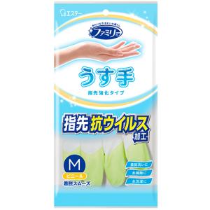 エステー ファミリー ビニールうす手 指先強化手...の商品画像