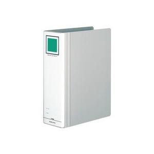 チューブファイル（エコツインＲ）　Ａ４タテ　８００枚収容　８０ｍｍとじ　背幅９５ｍｍ　シルバー　フ−...