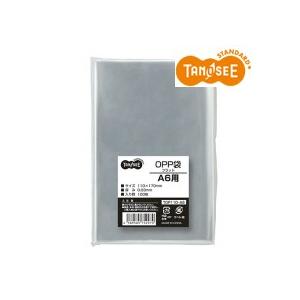 TANOSEE　ＯＰＰ袋　フラット　Ａ６用　１１０×１７０ｍｍ　１セット（５００枚：１００枚×５パッ...